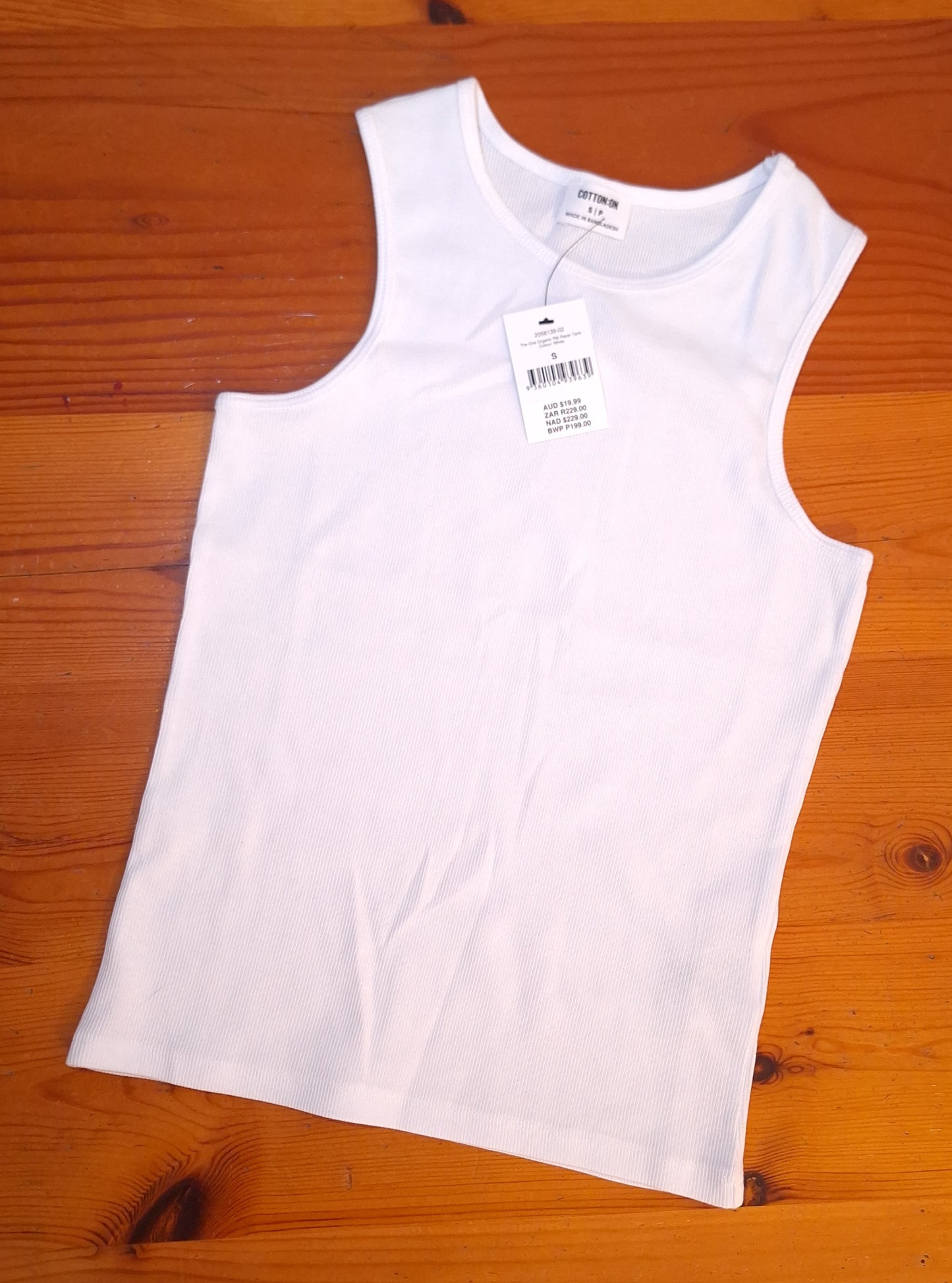 Cotton On The One Organic Rib Racer Tank