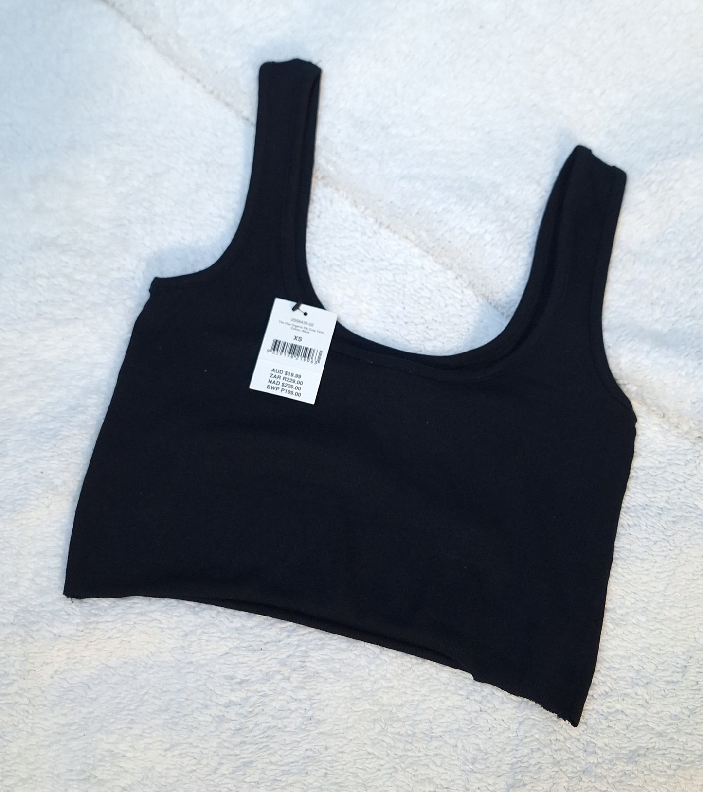 Cotton On The One Organic Rib Crop Tank