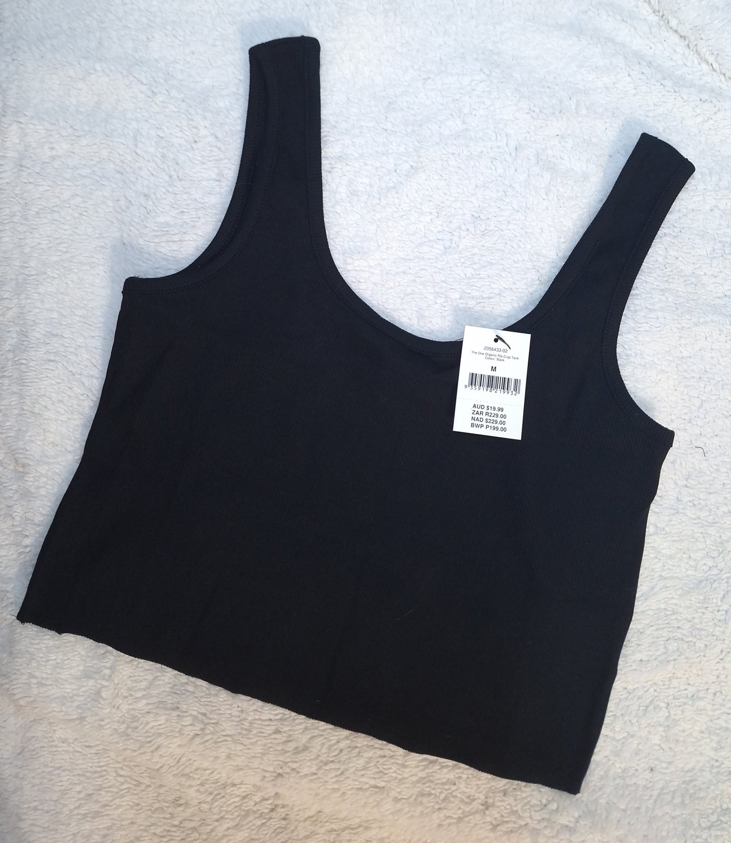 Cotton On The One Organic Rib Crop Tank