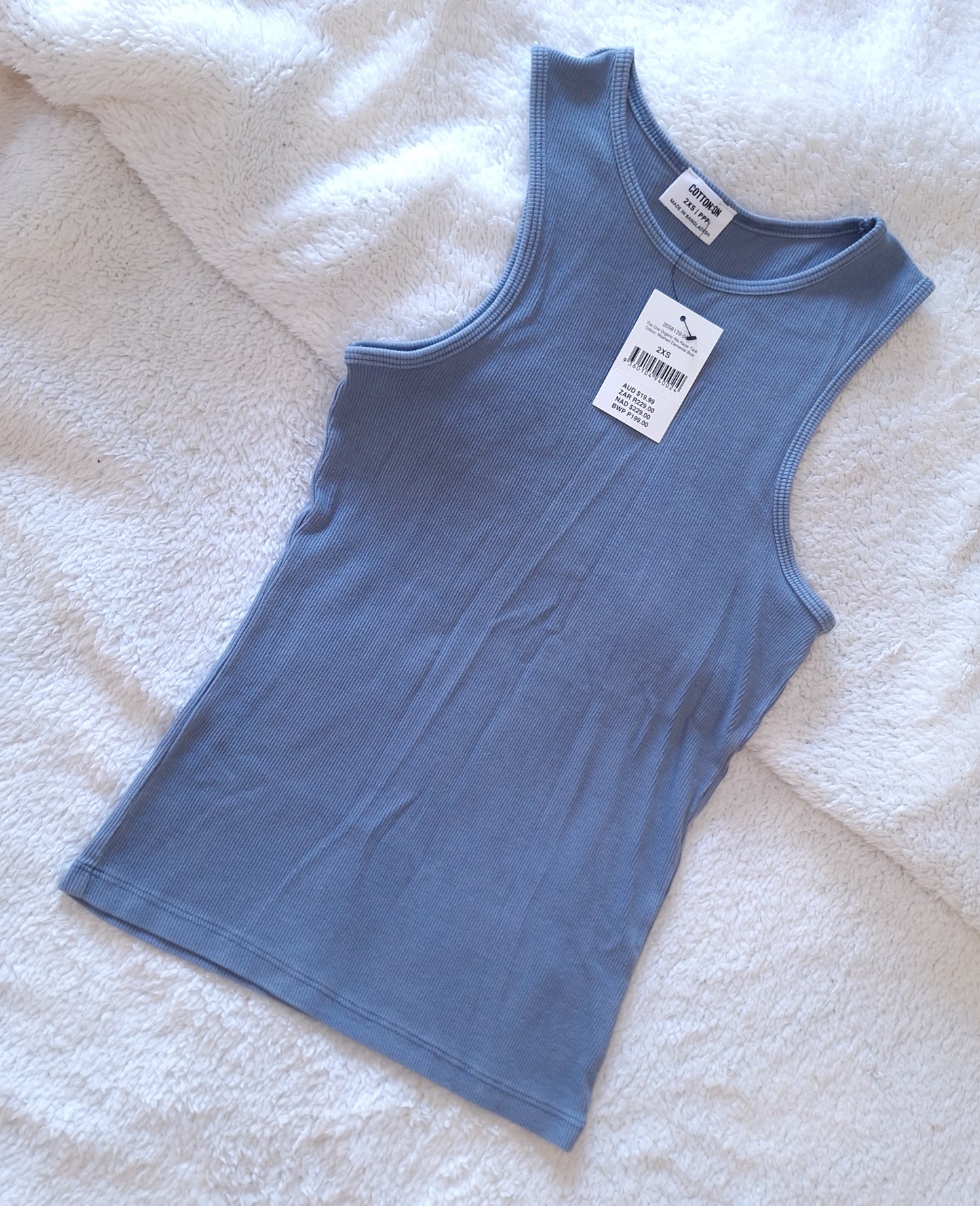 Cotton On The One Organic Rib Racer Tank