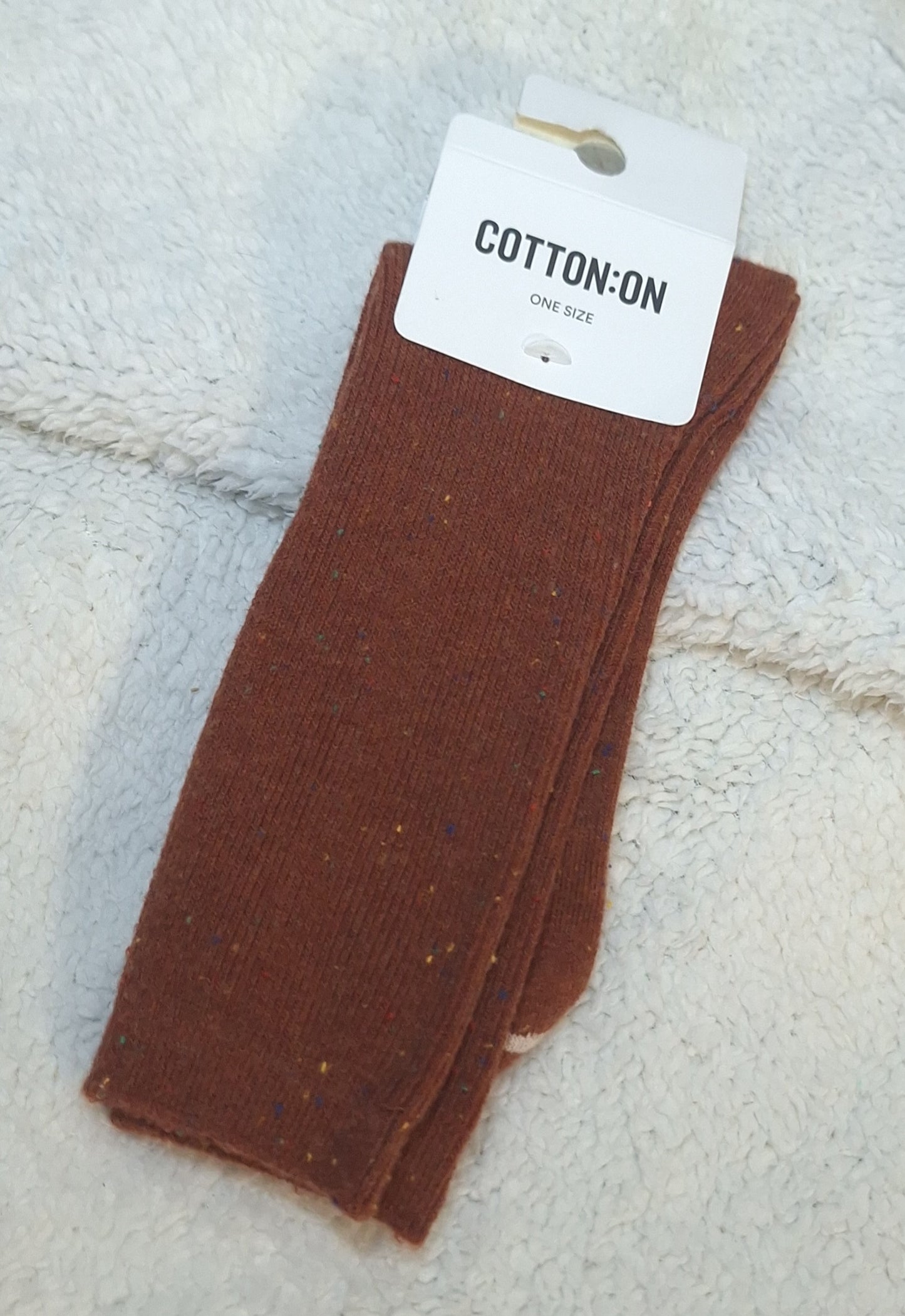 Cotton On Fine Ribbed Crew Socks