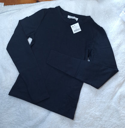 Cotton On All Day Modal Crew Neck Long Sleeve  Colour: Ink Navy