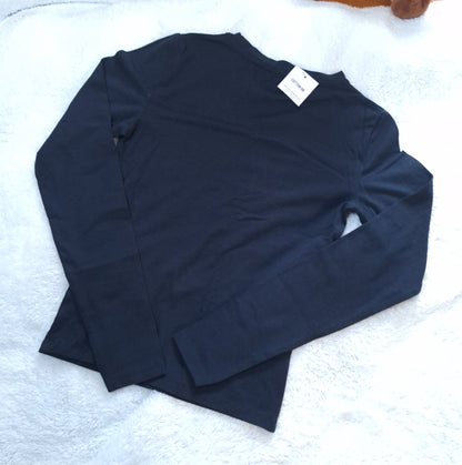 Cotton On All Day Modal Crew Neck Long Sleeve  Colour: Ink Navy