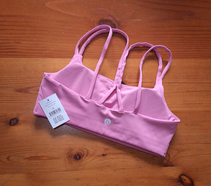 Cotton On Strappy Sports Crop Colour: Pink Icing